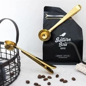BUFFER® Mandallı Kahve Ölçü Kaşığı Gold Çok Fonksiyonlu Paslanmaz Çelik Kaşık - 4