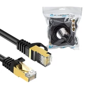 POWERMASTER PMCAT710 10 METRE SİYAH CAT7 KABLO - 1