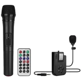 MAGICVOICE MV-2016 VHF EL+YAKA MİKROFONLU USB+SD+BT SEYYAR ANFİ - 2