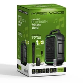 MAGICVOICE MV-2016 VHF EL+YAKA MİKROFONLU USB+SD+BT SEYYAR ANFİ - 3