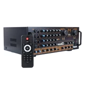 MAGICVOICE MV-1232 2*80W USB/SD BT UK-BALANS 4 MİK GİRİŞ-4 HOP ÇIKIŞLI STEREO TRAFOSUZ MIXER KÜP ANFİ - 1