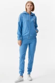 Sim Örgü Detaylı Kapüşonlu Eşofman Takım - Mavi thumbnail 1