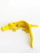 3D Hareketli İskelet Timsah Figürlü Oyuncak - Sarı thumbnail 2