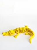 3D Hareketli İskelet Timsah Figürlü Oyuncak - Sarı thumbnail 3