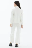 Tam Balıkçı Yaka Kazak Pantolon Triko Takım - Kemik - 5