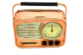 Dekoratif Metal Radyo Saat Masa Saati Vintage Ev Ofis Hediyelik - 2