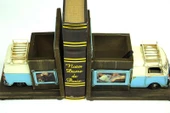 Dekoratif Metal Minibüs Kitap Tutucu Kalemlik Çerçeve Hediyelik - 3