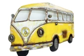 Minibüs Pano Sarı Vintage Dekoratif Ev Ofis Hediyelik - 2