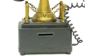 Dekoratif Metal Telefon Kumbaralı Biblo Hediyelik - 4