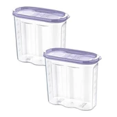 BUFFER® 2 Kapaklı Ölçekli Erzak Kuru Gıda Saklama Kutusu Kabı - 1,7 Litre - SA935 - 10