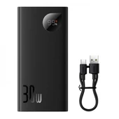 Baseus Premium 30W 10000mAh Dijital Göstergeli Taşınabilir Powerbank, Super Vooc Hızlı Powerbank - 1