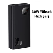 Baseus Premium 30W 10000mAh Dijital Göstergeli Taşınabilir Powerbank, Super Vooc Hızlı Powerbank - 8