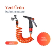 Plasyay Spiral Sulama Yıkama Hortum Rekorlu ve Yeni Tetikli Uzun Başlıklı Set - 2