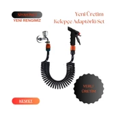 Plasyay Spiral Sulama Yıkama Hortum Kelepçe Adaptörlü ve Yeni Tetik Başlıklı Set - 1