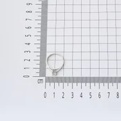 14 Ayar Beyaz Altın Tektaş Yüzük - 5