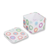 12 Adet Yuvarlak Desenli Kare Metal Kutu thumbnail 3