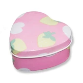12 Adet Kalp Şeklinde Pembe Metal Kutu - 3