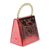 İnci Saplı Demonte Karton Çanta 25 Adet - 1