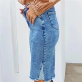 Bayan yeni model Kot Etek 7221711 - 2