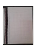 Sert Kapak Spralli Defter 120 Yaprak Kareli 17X24 Orta Boy 1 Adet Enjoy Every Moment Sert Kapak Defter - 3