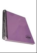 Sert Kapak Spralli Defter 120 Yaprak Çizgili 17X24 Orta Boy 1 Adet Enjoy Every Moment Sert Kapak Defter - 1