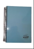 Sert Kapak Spralli Defter 120 Yaprak Çizgili 17X24 Orta Boy 1 Adet Enjoy Every Moment Sert Kapak Defter - 8