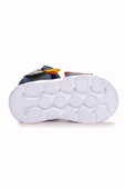 Kiko Kids 100 Işıklı Kız/Erkek Çocuk Cırtlı Sandalet Ayakkabı 100 Füme - 5