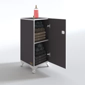 Kenzlife kilitli dolap rana39 gri 68*39*39 banyo dolabı hazır mutfak ofis kiler kitaplık evrak ayaklı thumbnail 3