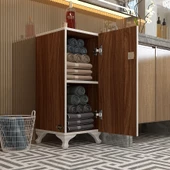 Kenzlife kilitli dolap rana39 cvz 68*39*39 banyo dolabı hazır mutfak ofis kiler kitaplık evrak ayaklı thumbnail 1