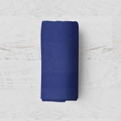 Makiteks 100 Pamuklu Lacivert 180x200 + 2*(50x70) Battal Boy Lastikli Çarşaf Takımı thumbnail 3