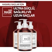 NEDOX Manolya Kokulu Saç Bakım Maskesi Besleyici Koruyucu Onarıcı Yoğun Parlaklık Kolay Tarama 400 ml - 3