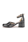 Kiko Kids Ressa Çupra Taşlı Kız Çocuk 5 Cm Topuklu Sandalet Abiye Ayakkabı Platin - 5
