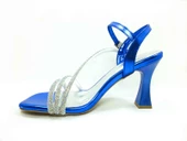 Çarıkçım 8 cm Topuklu Ayakkabı Saks 13 Y-082 - 2