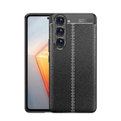 Gpack Samsung Galaxy S23 Kılıf Niss Silikon Deri Görünümlü Kamera Korumalı - 1