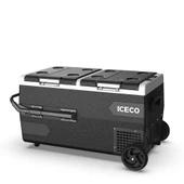 Iceco K75d 12/24Volt 75Lt Akülü/Kablolu/ Çift Bölmeli Kompresörlü Outdoor Oto Buzdolabı/Dondurucu (Akü Dahil Değildir) - 2