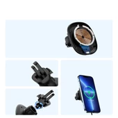 Polham 15W Magsafe İphone 13, 13 Pro, 13 Pro Max Serisi Kablosuz Şarjlı Araç İçi Telefon Tutucu - 4