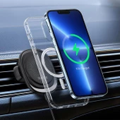 Polham 15W Magsafe İphone 13, 13 Pro, 13 Pro Max Serisi Kablosuz Şarjlı Araç İçi Telefon Tutucu - 5