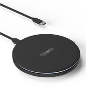 Polham 15W Ultra İnce Kablosuz Şarj Cihazı, Qİ Sertifikalı Isınmaz Akım Korumalı Kablosuz Şarj Aleti - 1