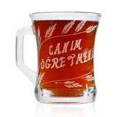 DECOCİA Öğretmenler Günü Hediyesi Özel Yazılı 225cc Cam Kupa Desen Ve İşleme El Yapımı thumbnail 1