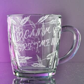 DECOCIA 340cc Öğretmenler Gününe Özel Canım Öğretmenim Yazılı Cam Kupa thumbnail 2