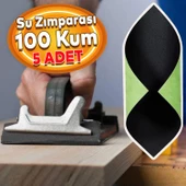 Su Zımparası 100 Kum 23x28 cm Yumuşak Kağıt Tabaka Sulu Kuru Zımpara 5 Adet - 1