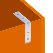 Mobilya Eşya Dolap Duvara Sabitleme Köşebent Bağlantı Aparatı L Demiri Gönye 45x45x15 Mm (10 ADET) - 3