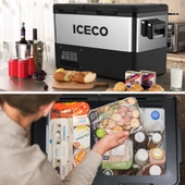 ICECO TCD45 12/24Volt 45 Litre Çift Bölmeli Outdoor Kompresörlü Oto Buzdolabı/Dondurucu - 5