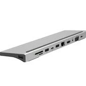 Polham 87W 11in1 Type C Çevirici Çoğaltıcı HUB, 2x Type C, 1x VGA, 1x HDMİ, 1x RJ45, 3x USB,1x SD/TF - 5