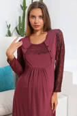 Lohusasepeti MOMMYSH® 55103 Elegance Dantel Kollu Lohusa Gecelik - 4