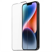 Polham 9H 0.3MM İphone 14 Pro Uyumlu Ful Kaplama Kırılmaz Ekran Koruyucu, Aleofobik Parmak İzi Bırakmaz - 1