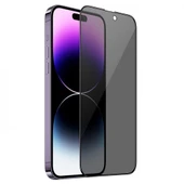 Polham Prıvacy Gizlilik Özellikli iPhone 14 Pro Ful Kaplama Kırılmaz Ekran Koruyucu,Hayalet Koruyucu - 1