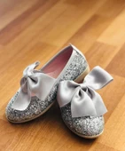 GALA  önü fiyonklu simli ayakkabı thumbnail 3