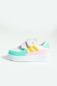 Pembe Potin Rahat Taban Cırtlı Çocuk Sneakers 001-700-23 - 3