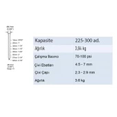 Omega CN70B Havalı Çivi Çakma Tabancası 45-70 mm - 2